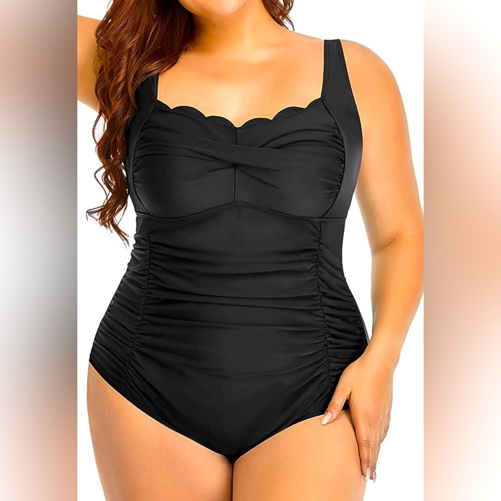AQUA Eve Women Plus Size Swimsuits One Piece Tummy Control NWT size 20W